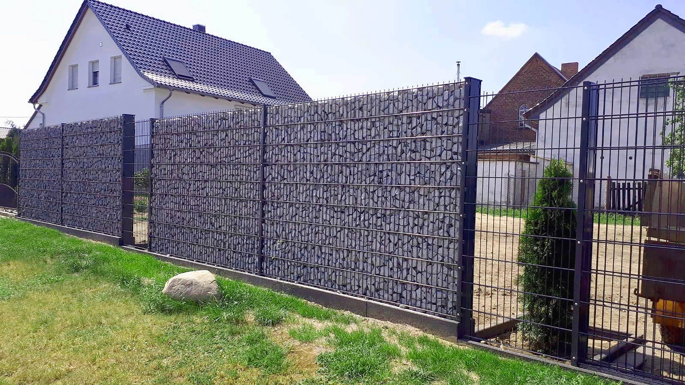 Gabionen – Stein, gefasst in Form.